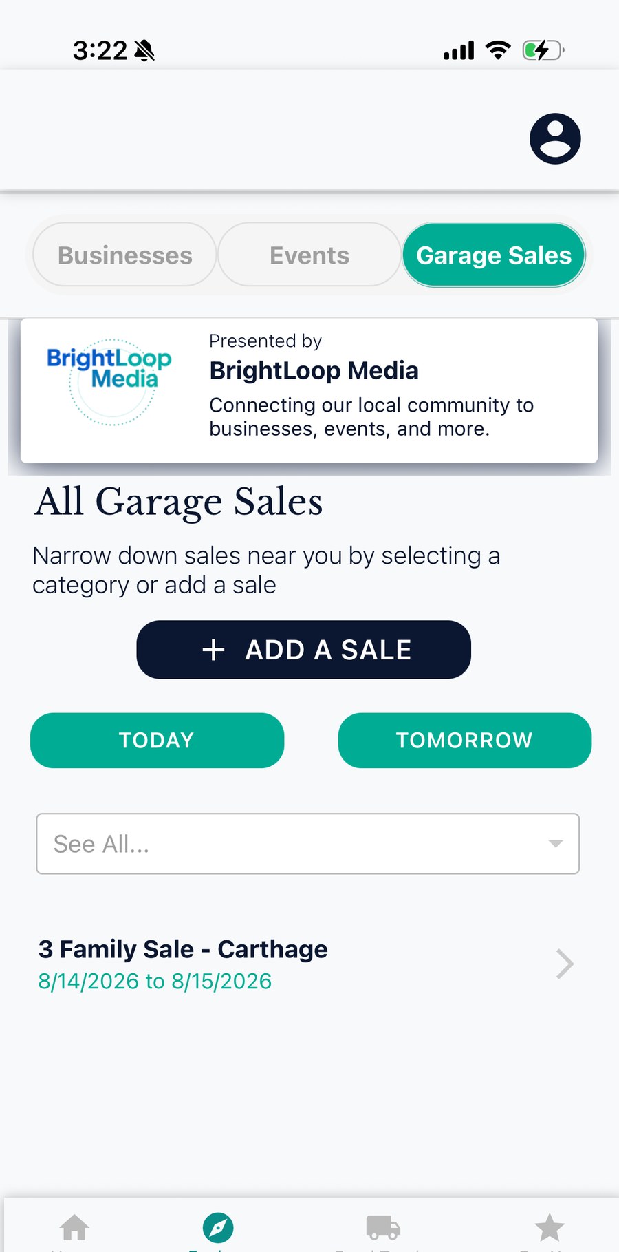 Garage sales in BrightLoop Local
